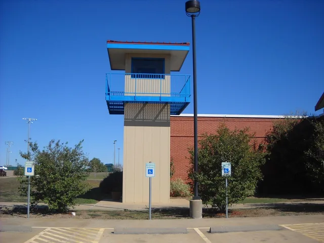 prison, jail, tower, lookout, correctional, protection, lockup, security, blue security, blue prison. ADA self-storage compliance: who is covered and what to fix