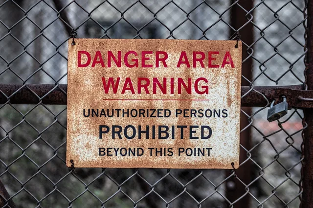 donations keeps me going, danger, warning, caution, attention, dangerous, symbol, risk, security, construction site, a notice, locked, backup, sign, note, character, barrier, to back up, lock, red. Where to put a self-storage business when two finalists remain